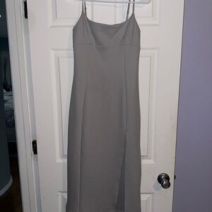 Zara Women’s Gray Spaghetti Strap Dress Size L